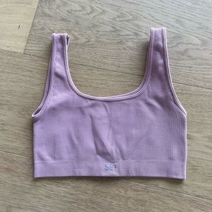 set active pink sports bra